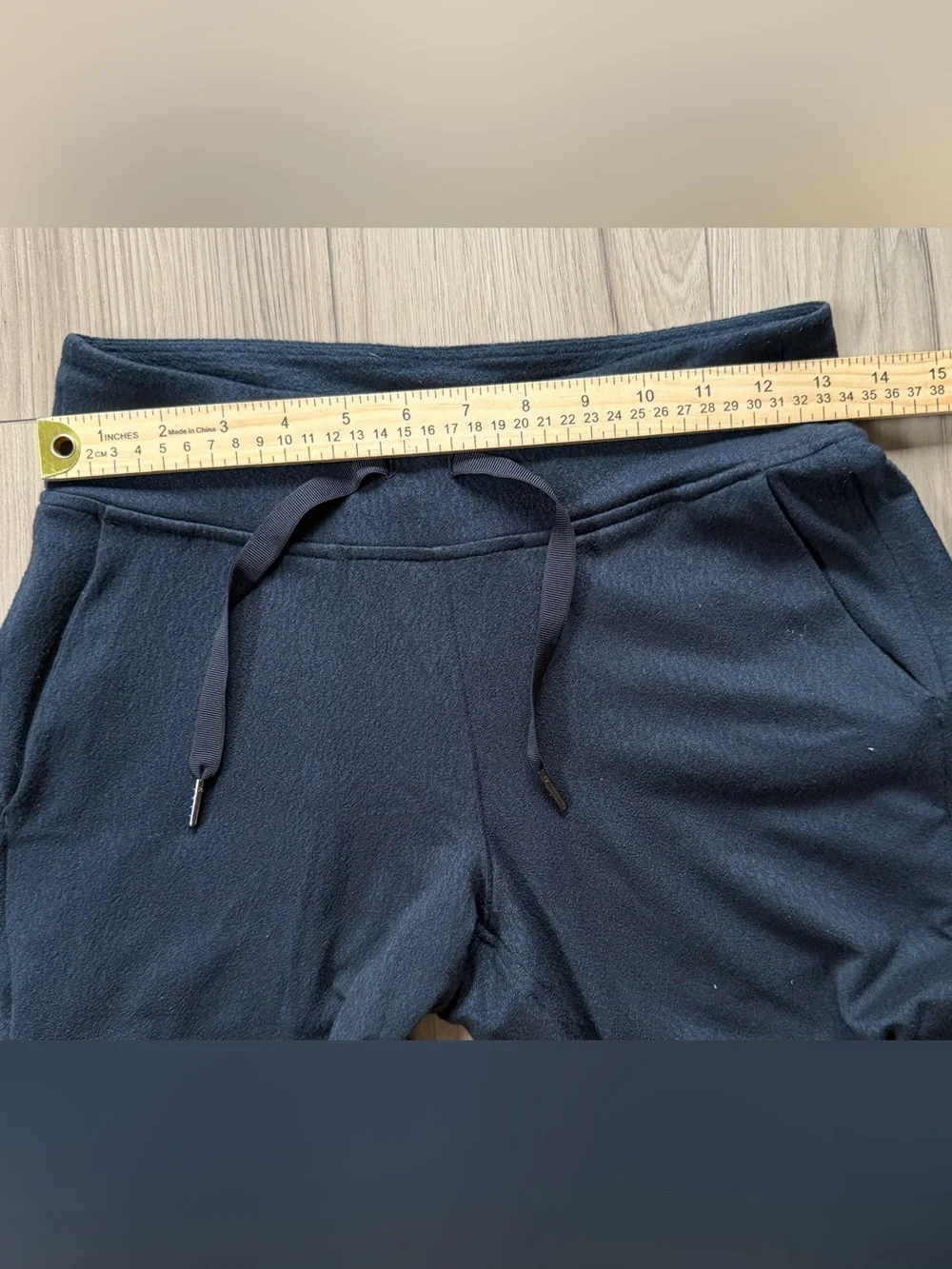Lululemon Pant Womens 4 Blue/Black Heathered Jogger Elastic Waist Pockets